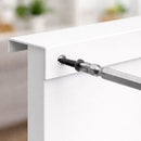 Tirador Jaladera Para Modulares de Cocinas y Closet. Color Blanco. Instalación con Tornillo Oculto. Haladera 40cm.