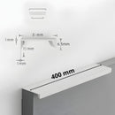 Tirador Jaladera Para Modulares de Cocinas y Closet. Color Blanco. Instalación con Tornillo Oculto. Haladera 40cm.