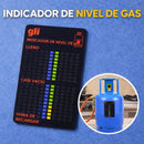 Tarjeta Magnética Indicadora de Nivel de Gas LP. Medidor de Propano Reutilizable para Cilindros 10x6.3cm.