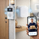 Timbre Inteligente con Video y Visión Nocturna Infrarroja. Intercomunicador Bidireccional con Camara y Detección de Movimiento (3600mAh).