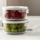 Colador Escurridor Multifuncional con Tapa Giratoria. Recipiente para Lavar y Almacenar Alimentos. Color Blanco.