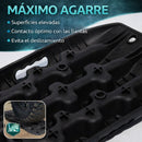 Rampas de Extracción para Vehículos 4x4. Planchas de Rescate para Arena y Barro de Nylon Reforzado Alta Resistencia hasta 10 Ton (Colores variados al azar)