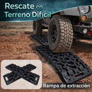 Rampas de Extracción para Vehículos 4x4. Planchas de Rescate para Arena y Barro de Nylon Reforzado Alta Resistencia hasta 10 Ton (Colores variados al azar)