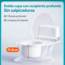 Inodoro Portátil Infantil con Bolsas Desechables Y Escobilla. Orinal para Bebés y Niños De Plástico PP Seguro Y Fácil Limpieza. Soporta hasta 50 kg