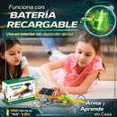 Juguete Auto Solar Educativo Armable para Niños. Coche de Carreras con Energía Solar y Batería. Juguete STEM de Ensamblaje Científico