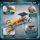 Juguete Auto Solar Educativo Armable para Niños. Coche de Carreras con Energía Solar y Batería. Juguete STEM de Ensamblaje Científico