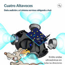 Repelente Ultrasónico para Ratas y Ratones 360°. Control de Plagas Electrónico Interior 300 m² color negro cargador USB C