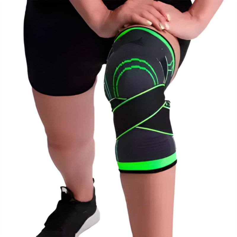 Rodillera Deportiva de Compresión Ajustable con Soporte de Rótula para Fitness, Running y Rehabilitación