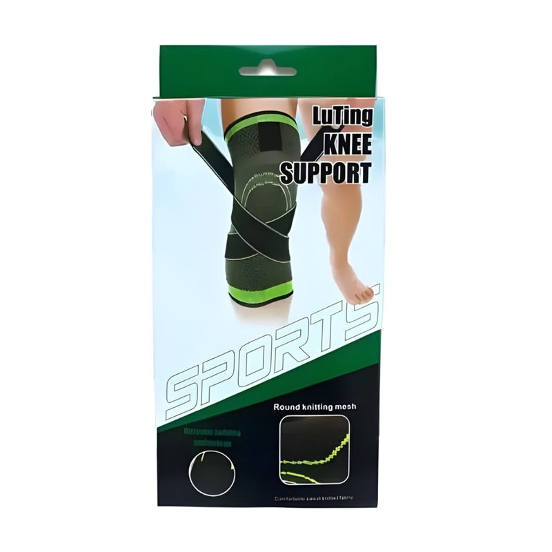 Rodillera Deportiva de Compresión Ajustable con Soporte de Rótula para Fitness, Running y Rehabilitación