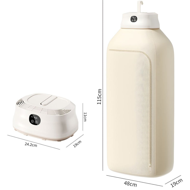 Secador De Ropa Portátil 100V Con Control Remoto 400W. Secadora De Prendas Plegable Ideal Para Apartamentos y Viajes.