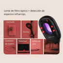 Detector de Cámaras Ocultas Infrarrojo Con Alcance de Hasta 5 Metros. Sensor Con Alarma Antirrobo y Linterna LED. Dispositivo de Protección Anti-espía.