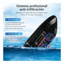 Máscara de Snorkel buceo Full Face Antifugas. Careta de Visión 180° con Ajuste Ergonómico. Incluye Bolsita de Almacenamiento. Tallas L/XL. Color Negro.