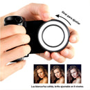 Luz LED para Celular con Control Bluetooth 750mAh. Aro de Luz Portátil Recargable USB-C con Brillo Ajustable y Conexión Magnética. Color Negro (11.7x4x8.3cm).
