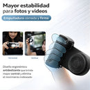 Luz LED para Celular con Control Bluetooth 750mAh. Aro de Luz Portátil Recargable USB-C con Brillo Ajustable y Conexión Magnética. Color Negro (11.7x4x8.3cm).