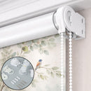 Soporte para Persianas Enrollables de 28mm con Cadena de Bolas 1.7m. Set de Repuesto para Cortinas Roller.