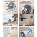 Ventilador Recargable Portátil con Control Remoto. Abanico plegable de 5 Velocidades y 3 niveles de altura ajustables. 4000mah