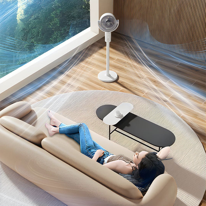Ventilador Recargable Portátil con Control Remoto. Abanico plegable de 5 Velocidades y 3 niveles de altura ajustables. 4000mah