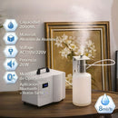 Difusor Aromas De Aceites Esenciales para sistema aire acondicionado HVAC 26W. Capacidad de 2000ml y Alcance de 1000 m². Dispensador Aromático con Bluetooth 110V. Color Blanco (26.3x18.4x19cm).