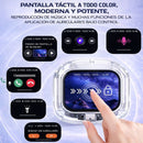 Auriculares Inalámbricos con Bluetooth 5.4 y Pantalla Táctil. Audífonos de Color Blanco.