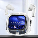 Auriculares Inalámbricos con Bluetooth 5.4 y Pantalla Táctil. Audífonos de Color Blanco.