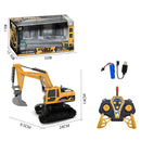 Juguete Excavadora a Escala 1:24 con Control Remoto y Luces LED. Carro de Construcción para Niños (24×9.5×14cm).