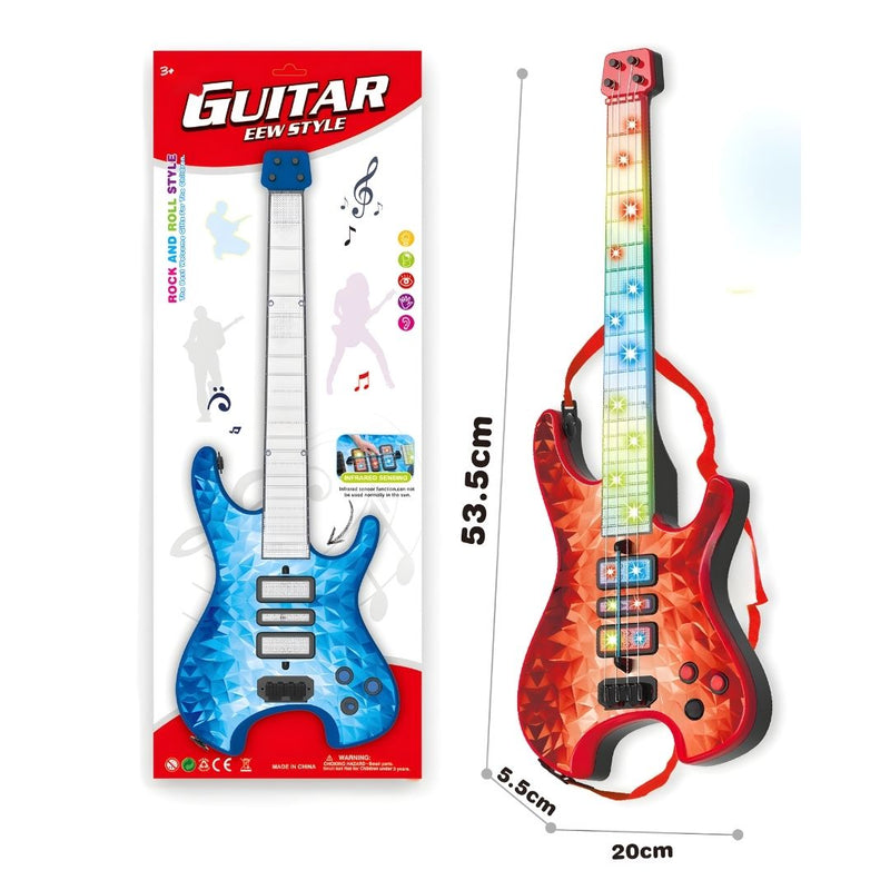 Juguete Guitarra Eléctrica Musical  para niños (53.5×20×5.5cm).