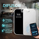 Difusor Aromas De Aceites Esenciales de 500ml con Bluetooth APP y Pantalla LCD 7W (18.1×21.2×9cm). Dispensador Aromático Cobertura De 1000m³ .