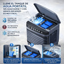 Abanico Acondicionador de Aire Frio con Agua (30L) portátil. Ventilador con Humidificador y Ruedas 110V.