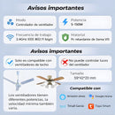 Controlador WiFi Inteligente para control Abanico de Techo. Interruptor Smart 2.4GHz, Compatible con Alexa y Google Home. Color Blanco (5.9x4.2x2cm).