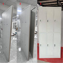 Locker Casilleros metálicos de 6 casillas 2 niveles con barra de ropa repisa y cerradura de llave 1850x900x450mm