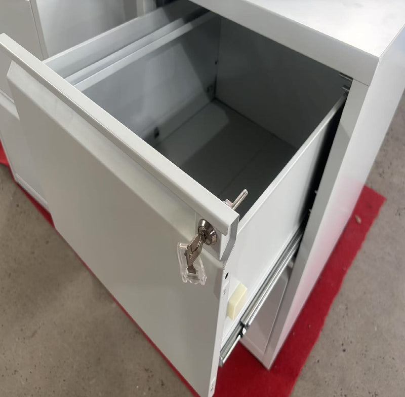 Archivador metalico 2 gabetas ajustable A4/FC5 anti-inclinación cerradura central 704x456x620mm