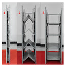 Archivador metalico 4 gabetas ajustable A4/FC5 anti-inclinación cerradura central 1330x456x620mm