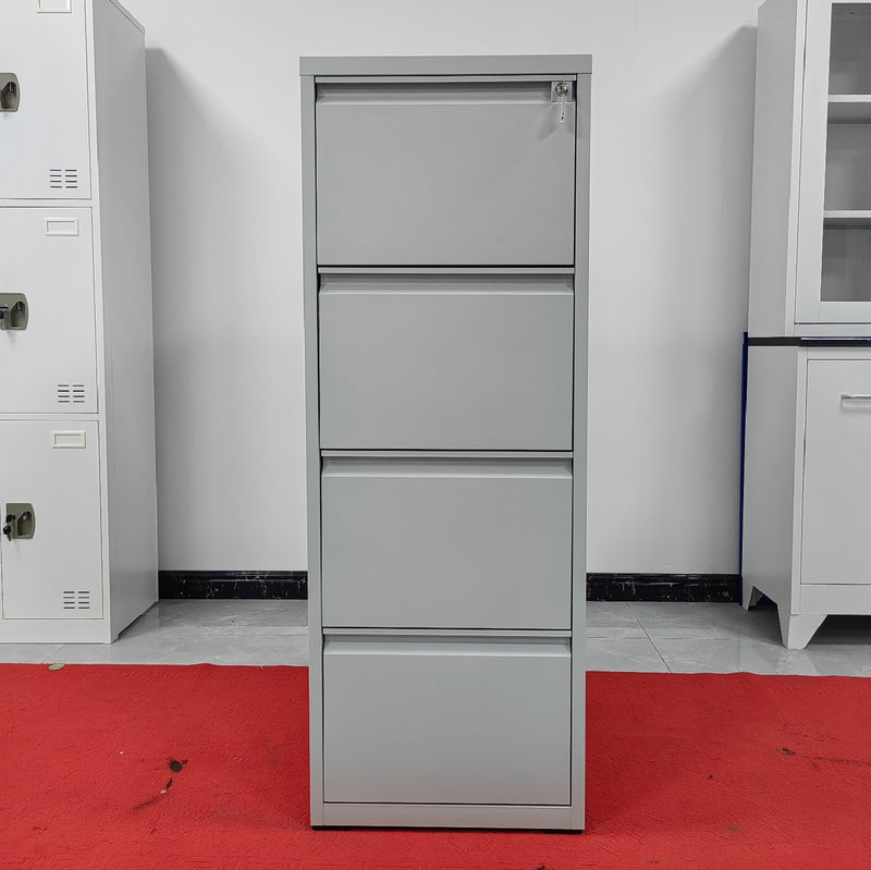 Archivador metalico 4 gabetas ajustable A4/FC5 anti-inclinación cerradura central 1330x456x620mm