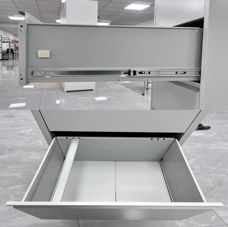 Archivador metalico 4 gabetas ajustable A4/FC5 anti-inclinación cerradura central 1330x456x620mm