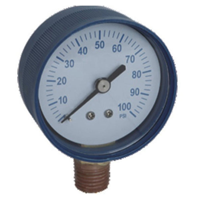 Manómetro medidor presión agua bombas 0-100PSI Brady. NESSATI