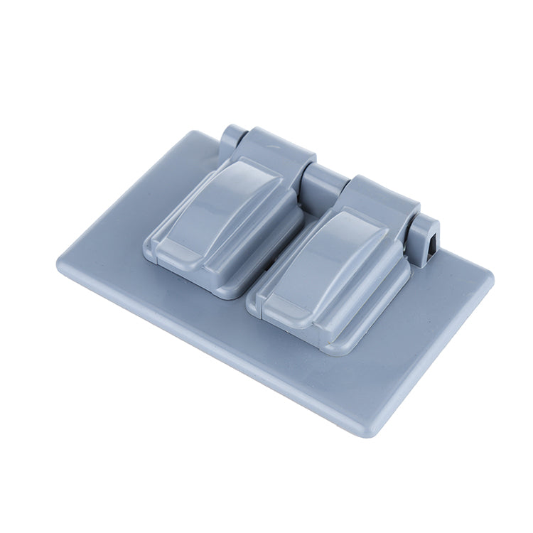 Tapa de seguridad plastica doble para exterior.