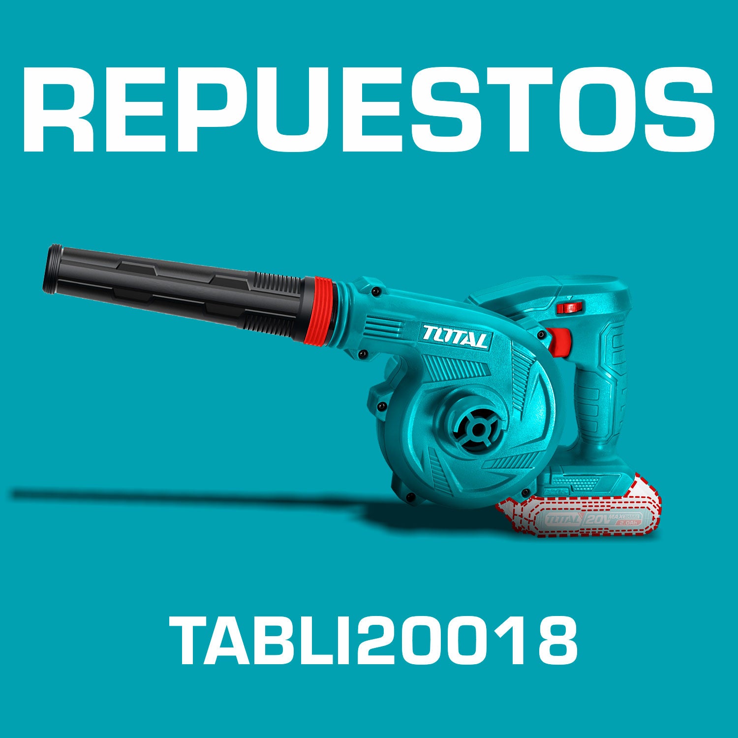 Repuestos Soplador Total inalámbrico 20V. 18000 rpm. Codigo  TABLI20018