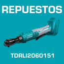 Repuestos Ratchet Inalámbrico 20V de 3/8" 65Nm. Incluye 3 llaves. Batería y cargador por separado. Llave impacto Codigo  TDRLI2060151