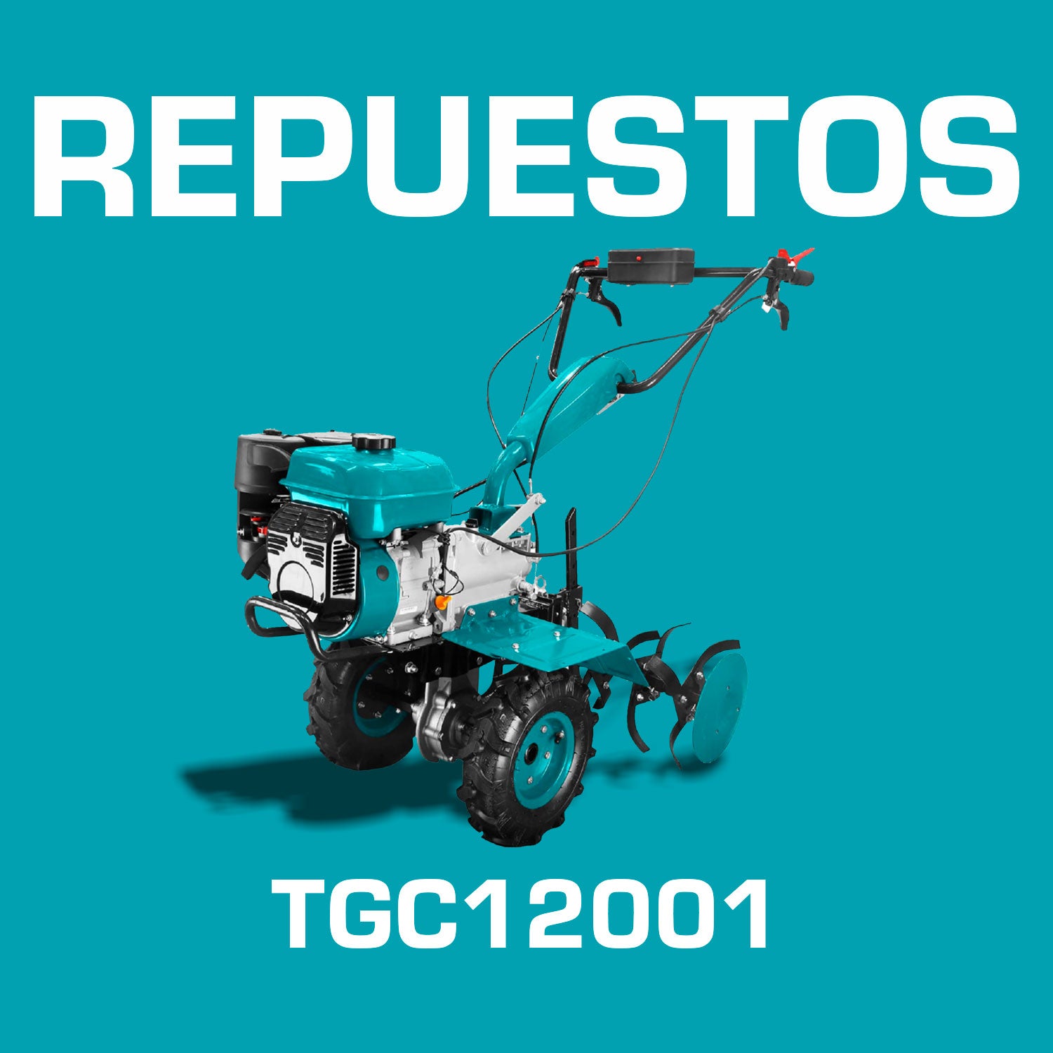 Repuestos Motocultor motoazada a gasolina 5.1kW (7.0HP). Codigo TGC12001