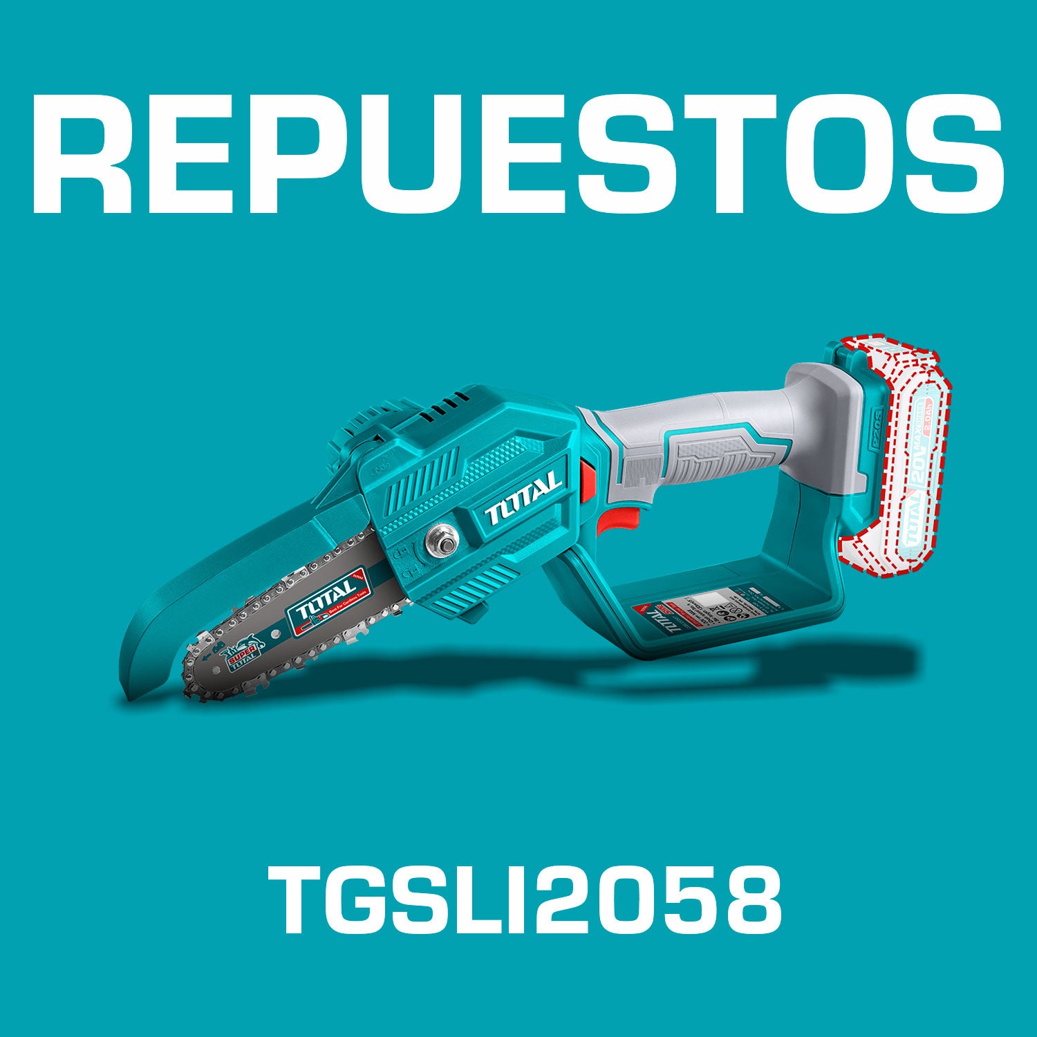 Repuestos Sierra Podadora Inalámbrica 20V. 5" (13cm). Codigo  TGSLI2058