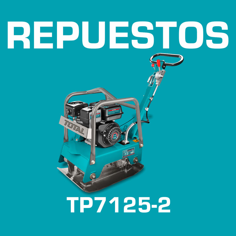 Repuestos Compactadora de plato reversibible a gasolina de 4.8 Kw (6.5 HP) Codigo  TP7125-2