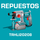 Repuestos Taladro Rotomartillo Motor sin escobillas. Perforación concreto:22mm. Sin batería ni cargador. Codigo  TRHLI20208