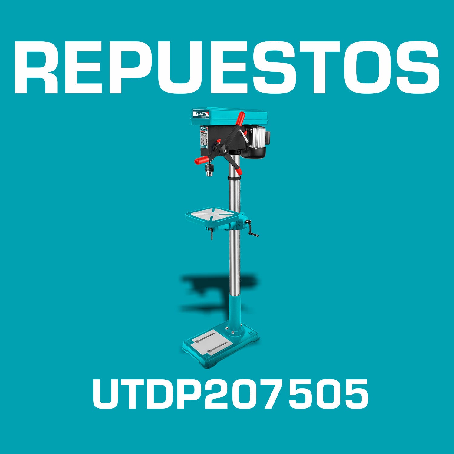 Repuestos Taladro de banco 750W Capacidad 50/64". 250-3840rpm. 110-120V~60Hz. Codigo UTDP207505