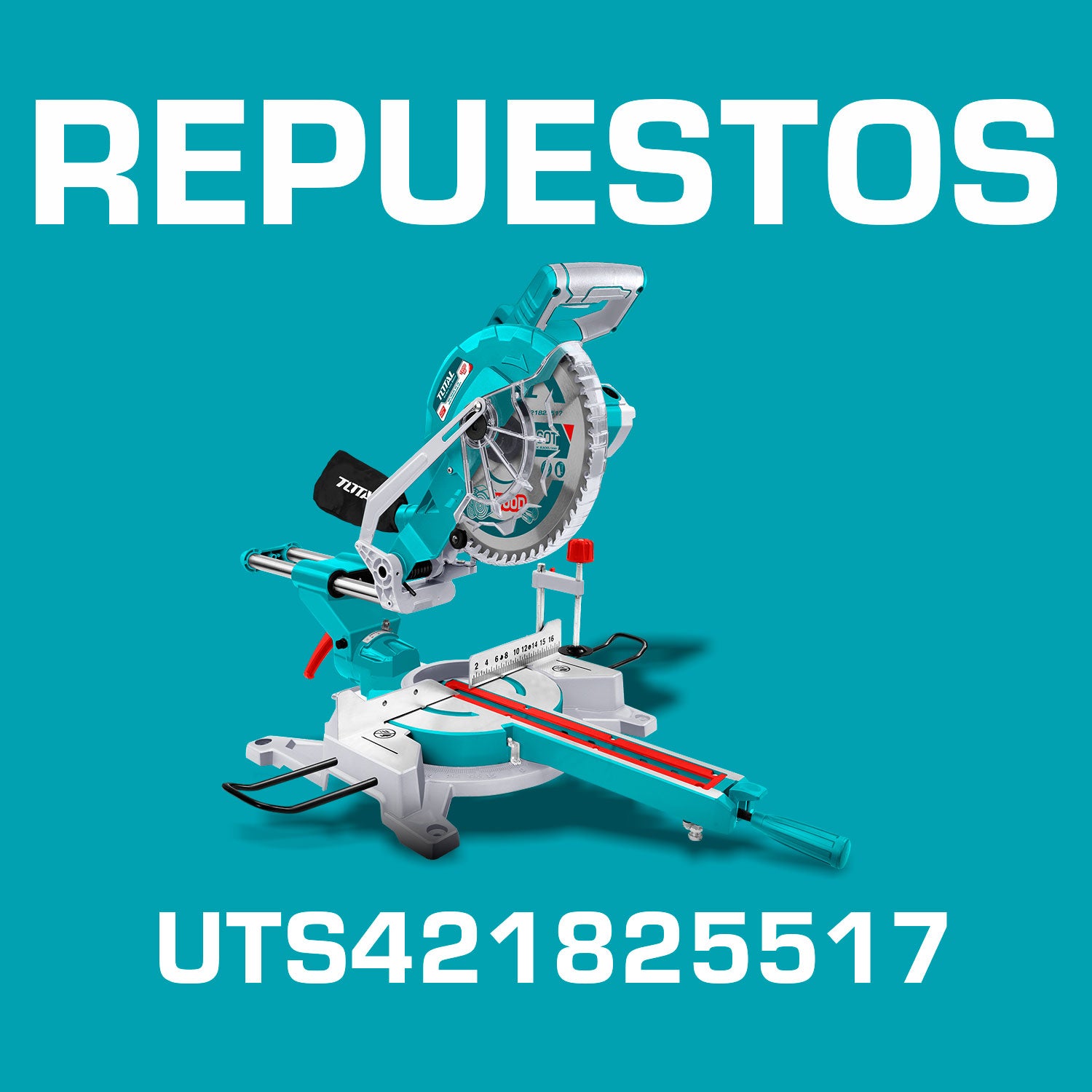 Repuestos Sierra Ingleteadora 1800W 10" Vel sin carga: 5300prm 110-120V~50/60Hz. Codigo UTS421825517