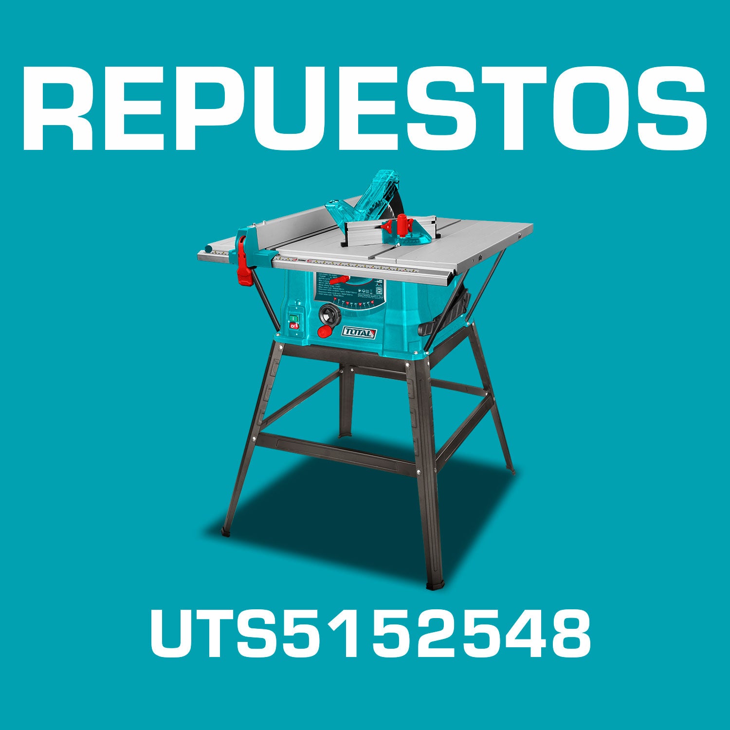 Repuestos Sierra de Mesa 10" 1500W 110-120V~50/60Hz 4500rpm. Codigo UTS5152548