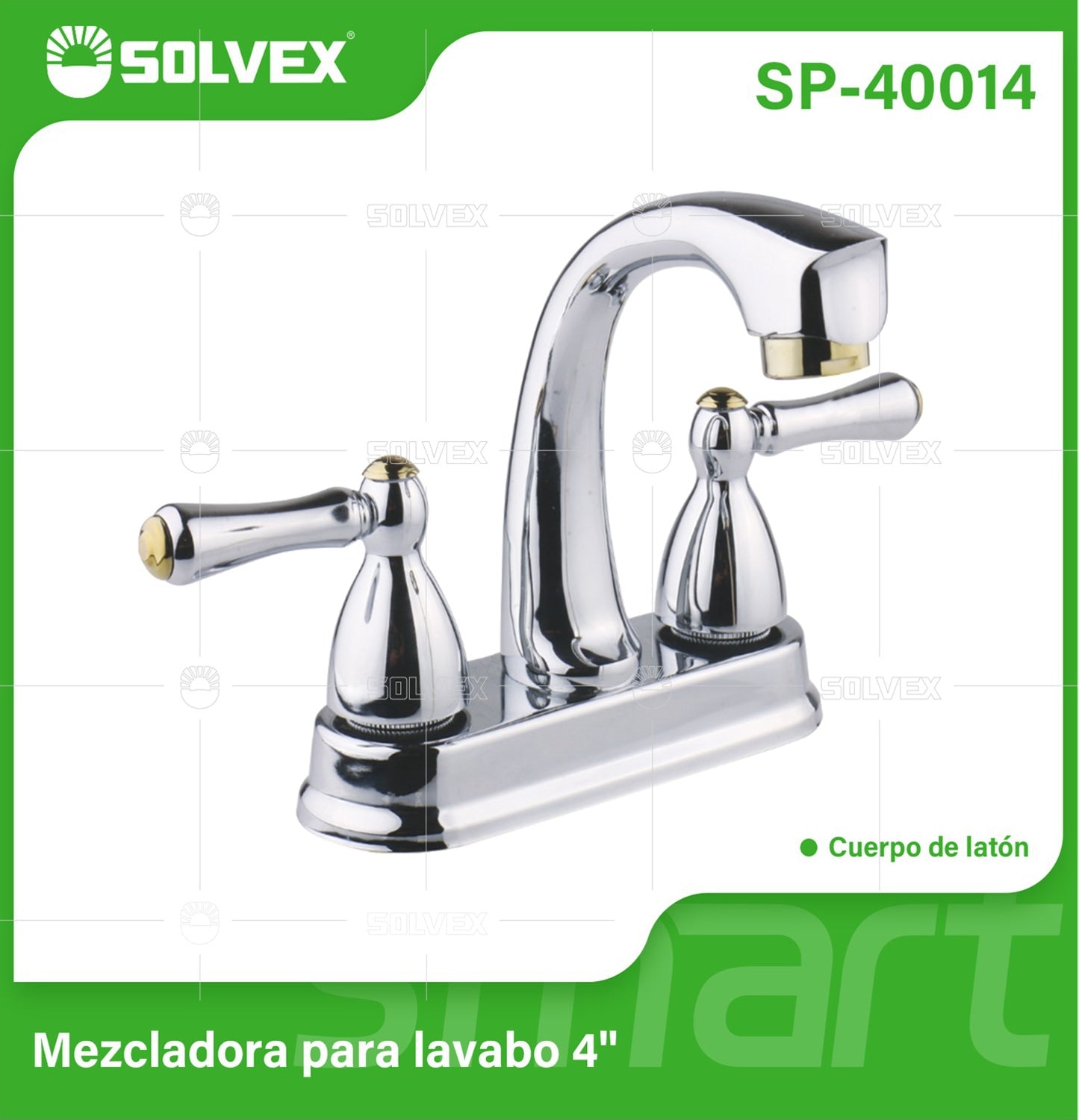 Llave Mezcladora 4" Para Lavamanos Con Cubierta Y Manerales Tipo Palanca. Pluma Grifo Modo Frío Y Caliente.