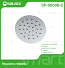 Cabezal de Ducha Redondo 4" Satinado. Regadera de Acero Inoxidable cepillada.