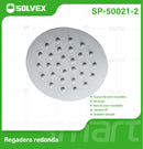 Cabezal de Ducha Redondo 10" Satinado. Regadera de Acero Inoxidable cepillada.