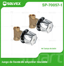 Llaves De Empotrar Para Ducha Con Manerales Roscables De Latón Y Acabado Cromado.