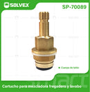 Cartucho De Latón Para Mezcladora 1/2" Vuelta Completa. Repuesto Universal Para Lavamanos Y fregadores.